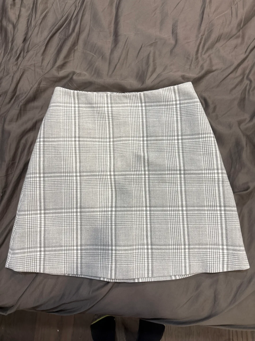 Wilfred Grey Plaid Mini Skirt - Size 00 thumbnail
