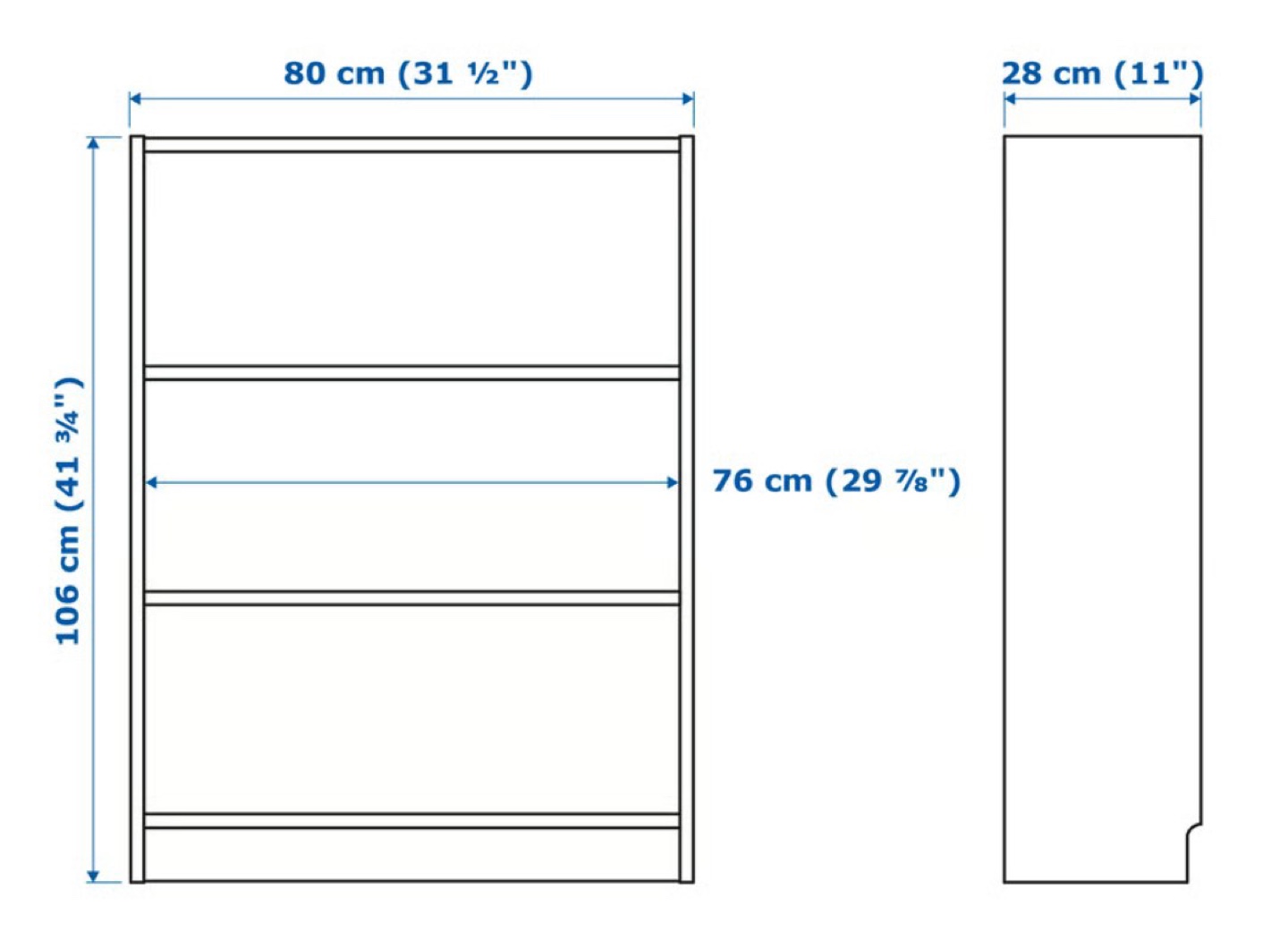 IKEA Billy White Bookcase - photo 5