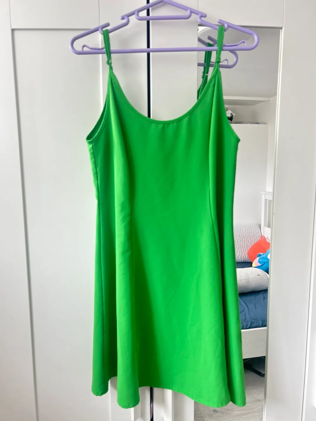 Zara Green Mini Dress thumbnail