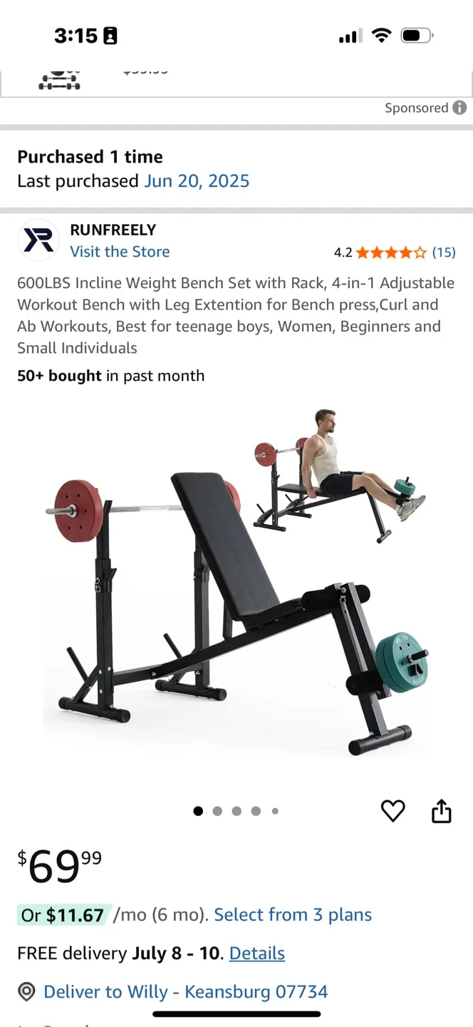 Olimpic weight bench thumbnail