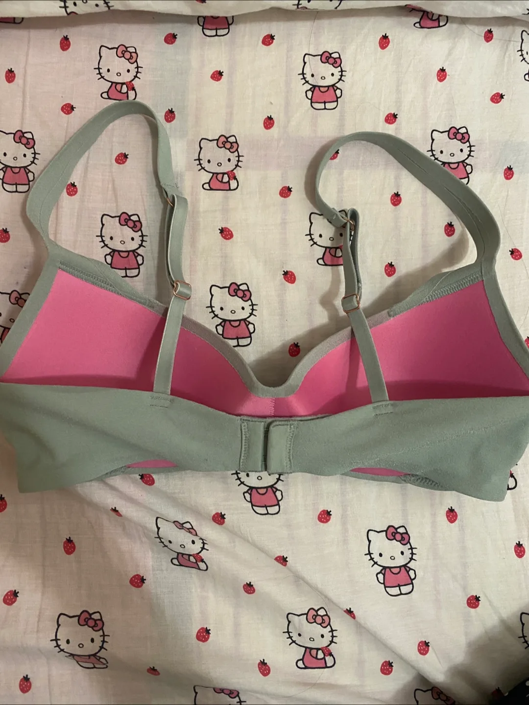 PINK by Victoria’s Secret Green Lightly Lined Bra (XS) image indicator(2)