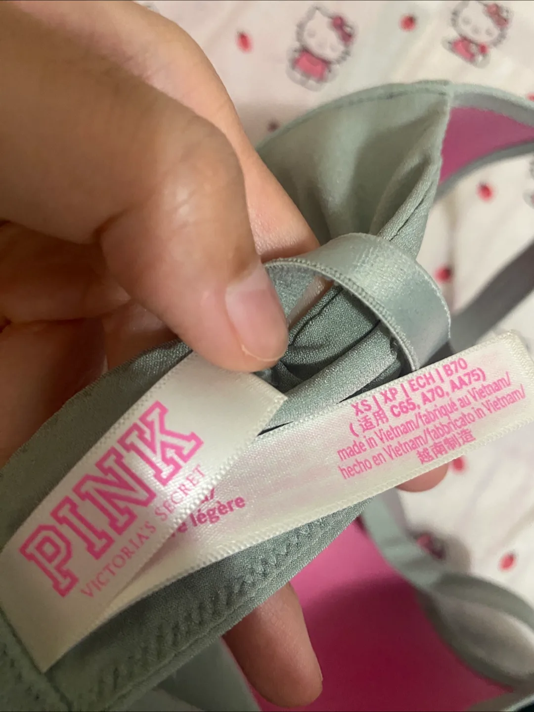 PINK by Victoria’s Secret Green Lightly Lined Bra (XS) image indicator(3)