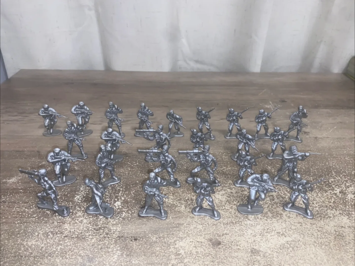 Toy Soldiers - Grey Plastic Army Men thumbnail