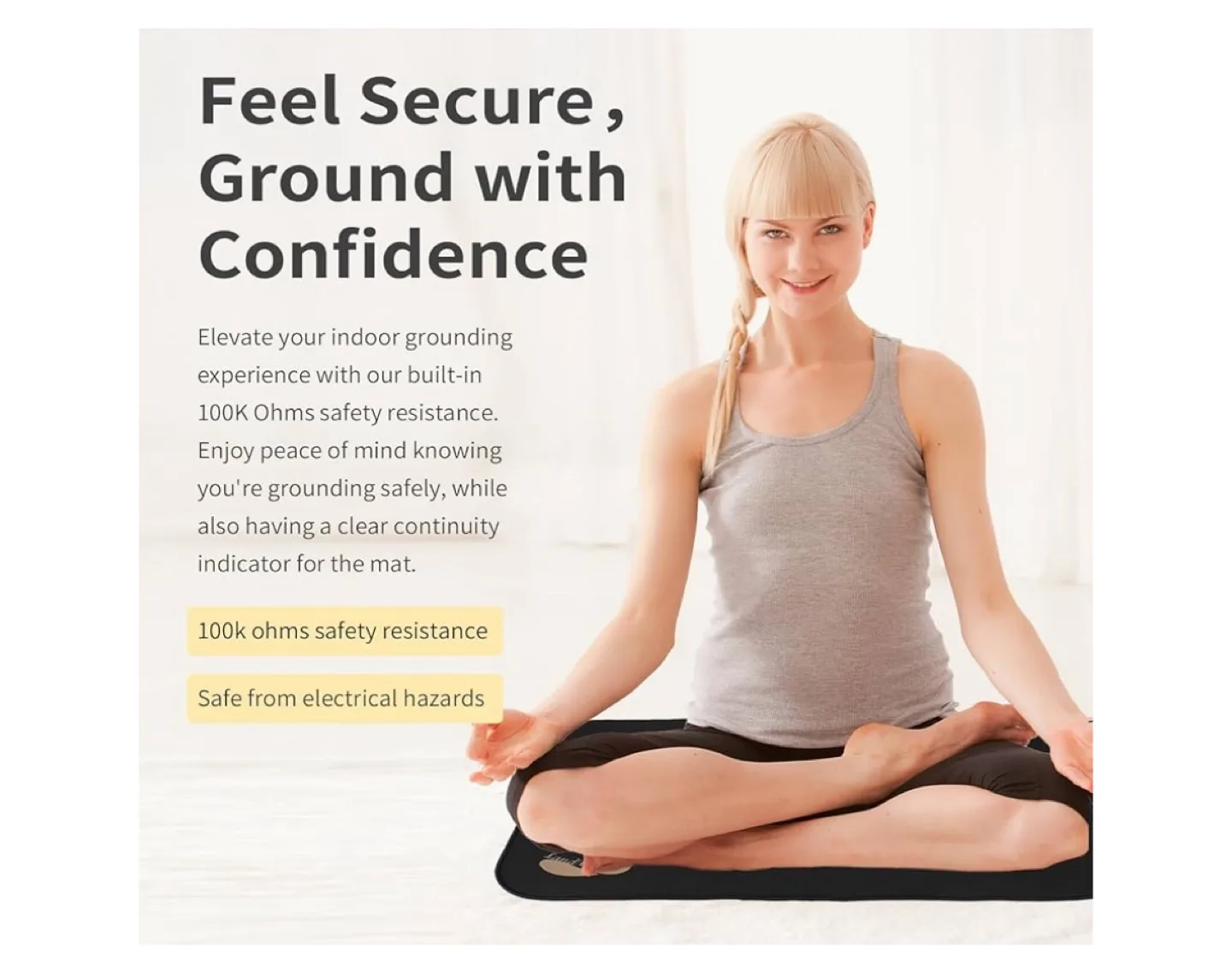 LandKissing Grounding EMF Mat 24x16 image indicator(6)