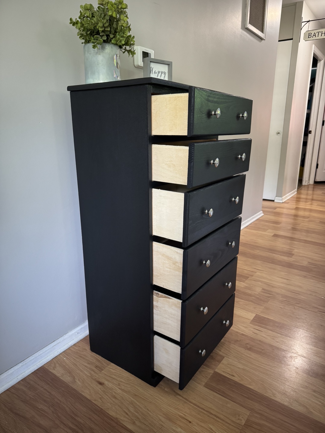 ✨🖤Beautiful solid oak tall dresser🖤✨ - photo 2