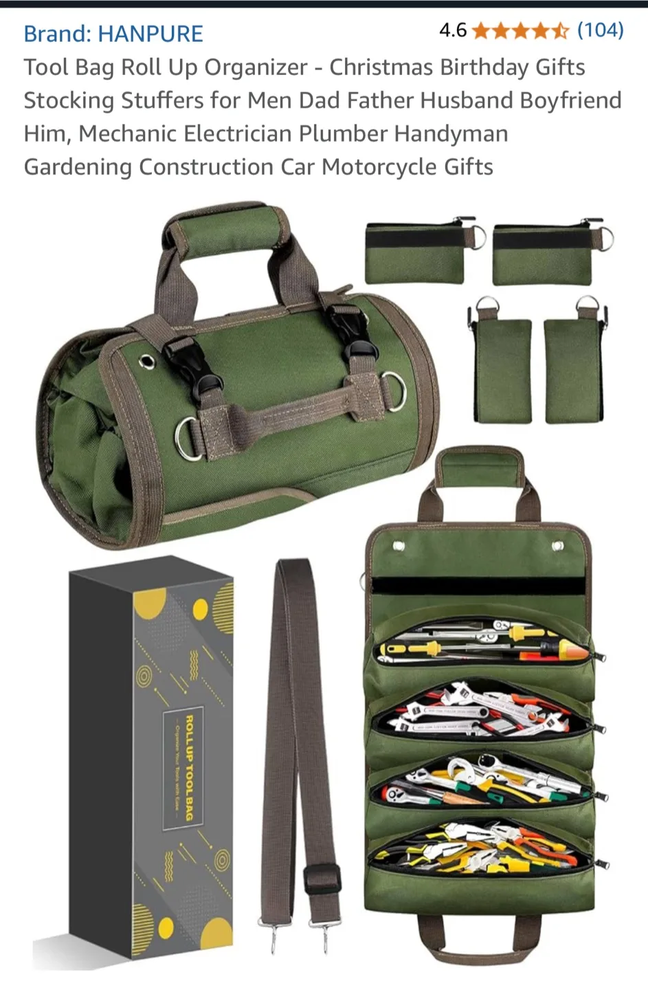 HANPURE Roll-up Tool Bag Organizer thumbnail