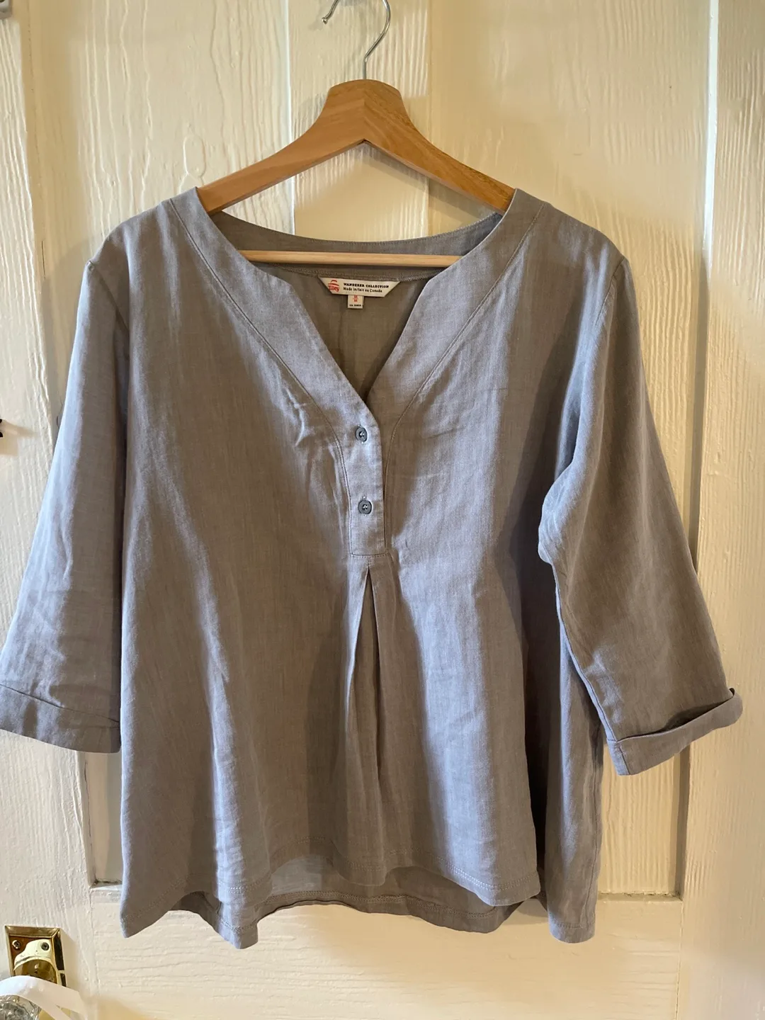 Tilley Wanderer linen Top - Size M thumbnail