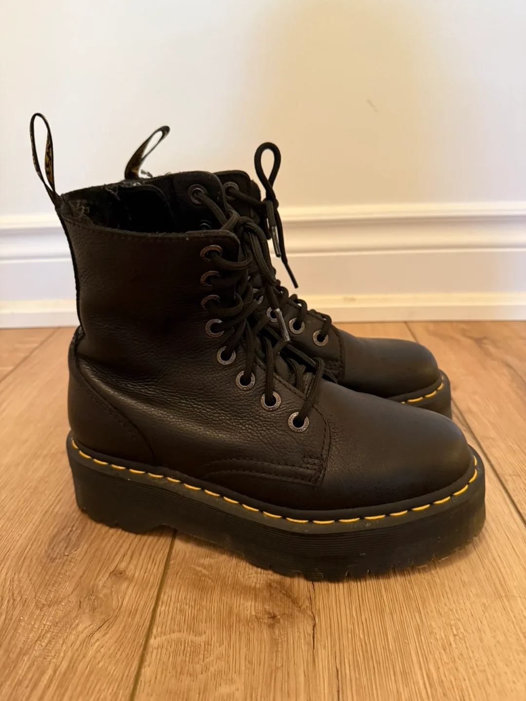 Dr. Martens Platform Boots, Black, size 7 thumbnail