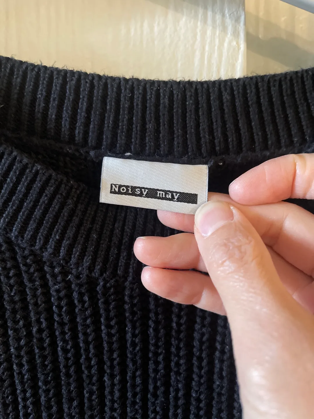 Noisy May Black Knit Sweater Dress - Size S image indicator(2)