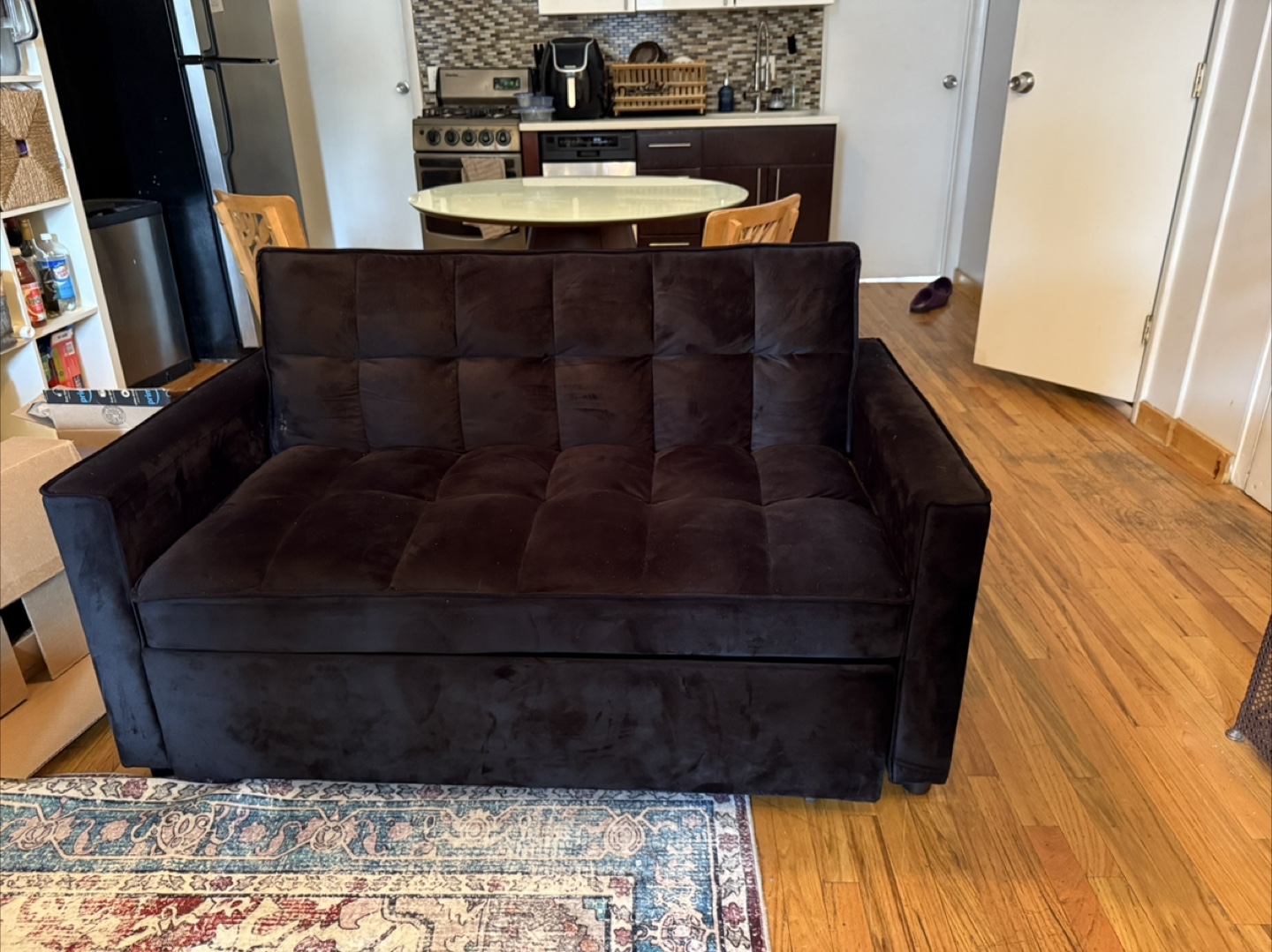 Black Sleeper Sofa Bed - Like New!