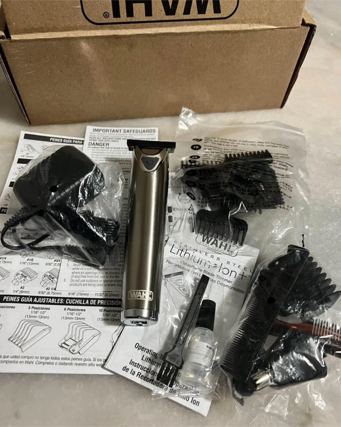 NEW Wahl T-Blade Stainless Trimmer image indicator(4)