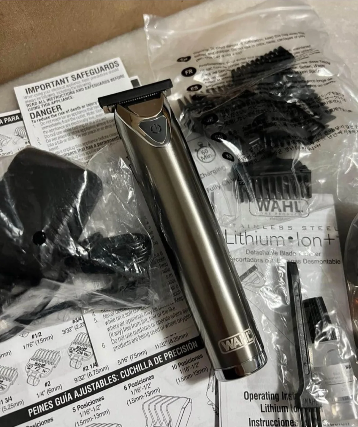 NEW Wahl T-Blade Stainless Trimmer image indicator(3)