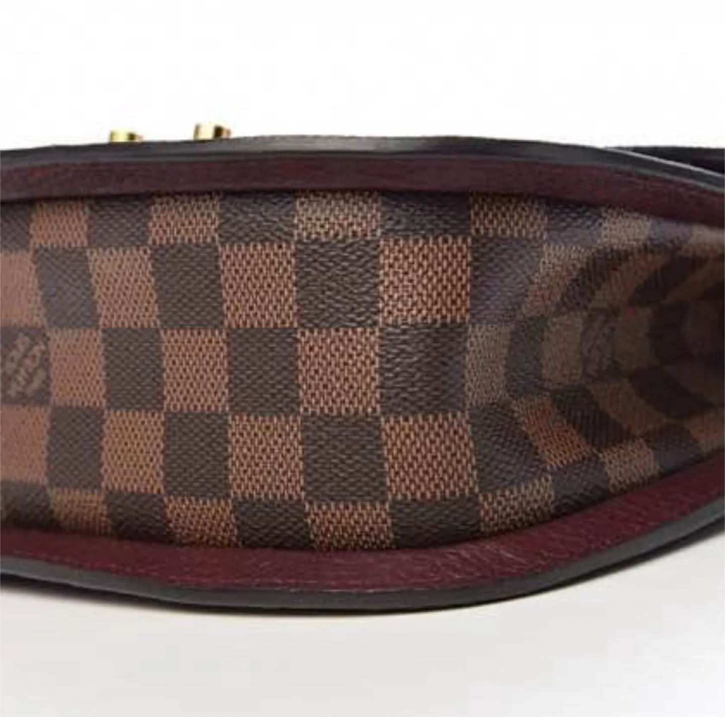 Women’s canvas and leather chain bag Damier  print image indicator(6)