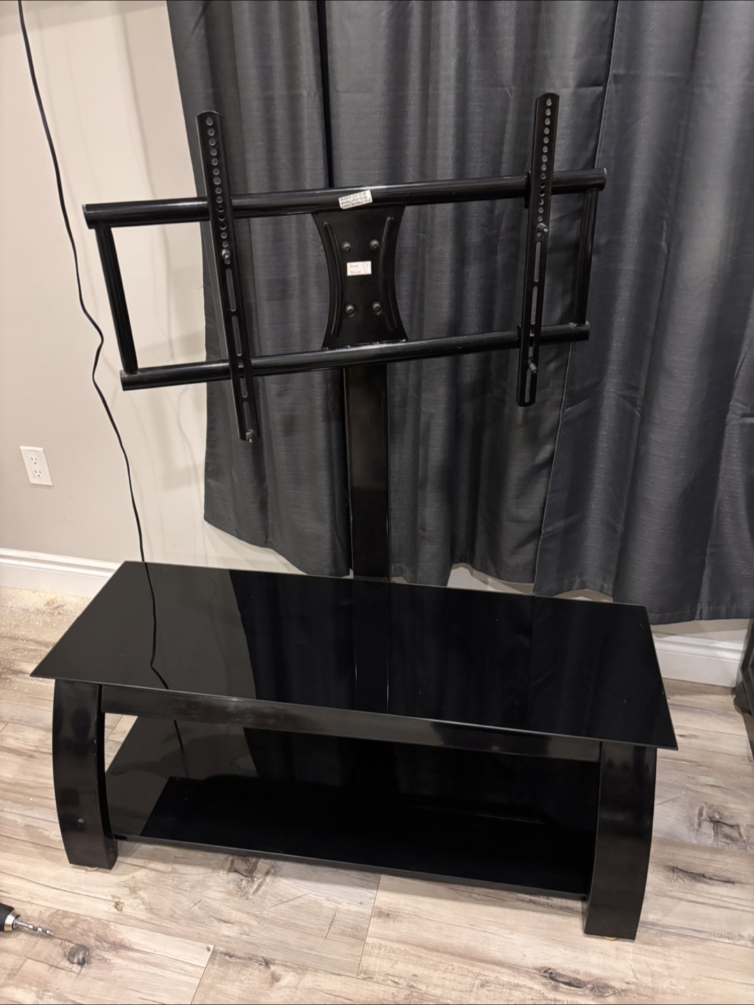 Black TV Stand with Mount