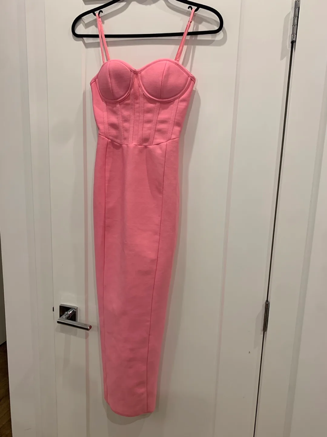 Fashion Nova Pink Bodycon Dress - Size XS thumbnail