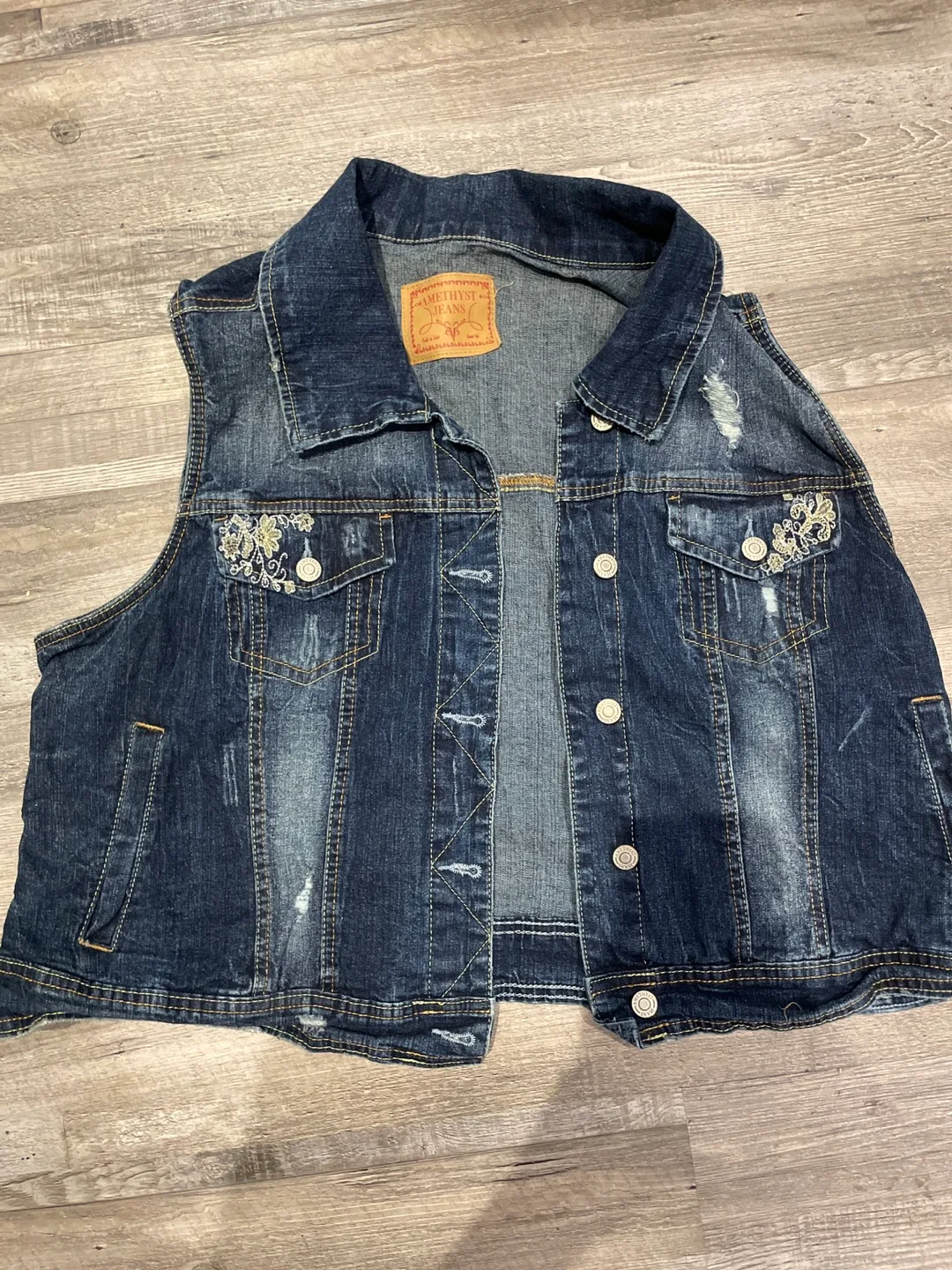 Amethyst Jeans Denim Vest thumbnail