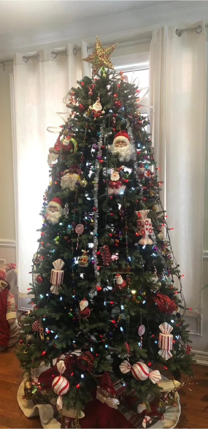 Christmas Tree with Ornaments and lights included thumbnail