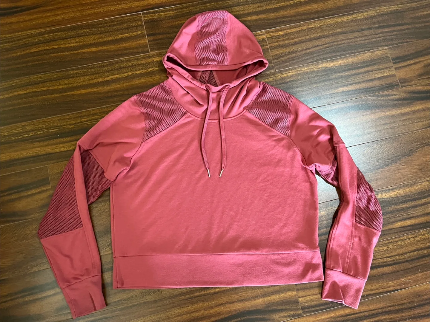 ACX Active women’s large hoodie, mesh inserts, raspberry thumbnail