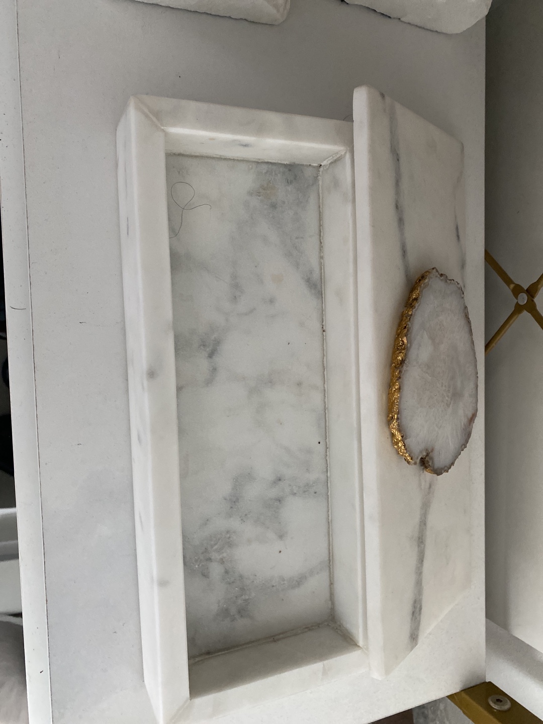 Marble Box with Agate Slice - photo 3