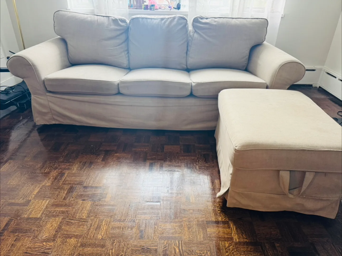 IKEA UPPAND Sofa & Ottoman Set thumbnail