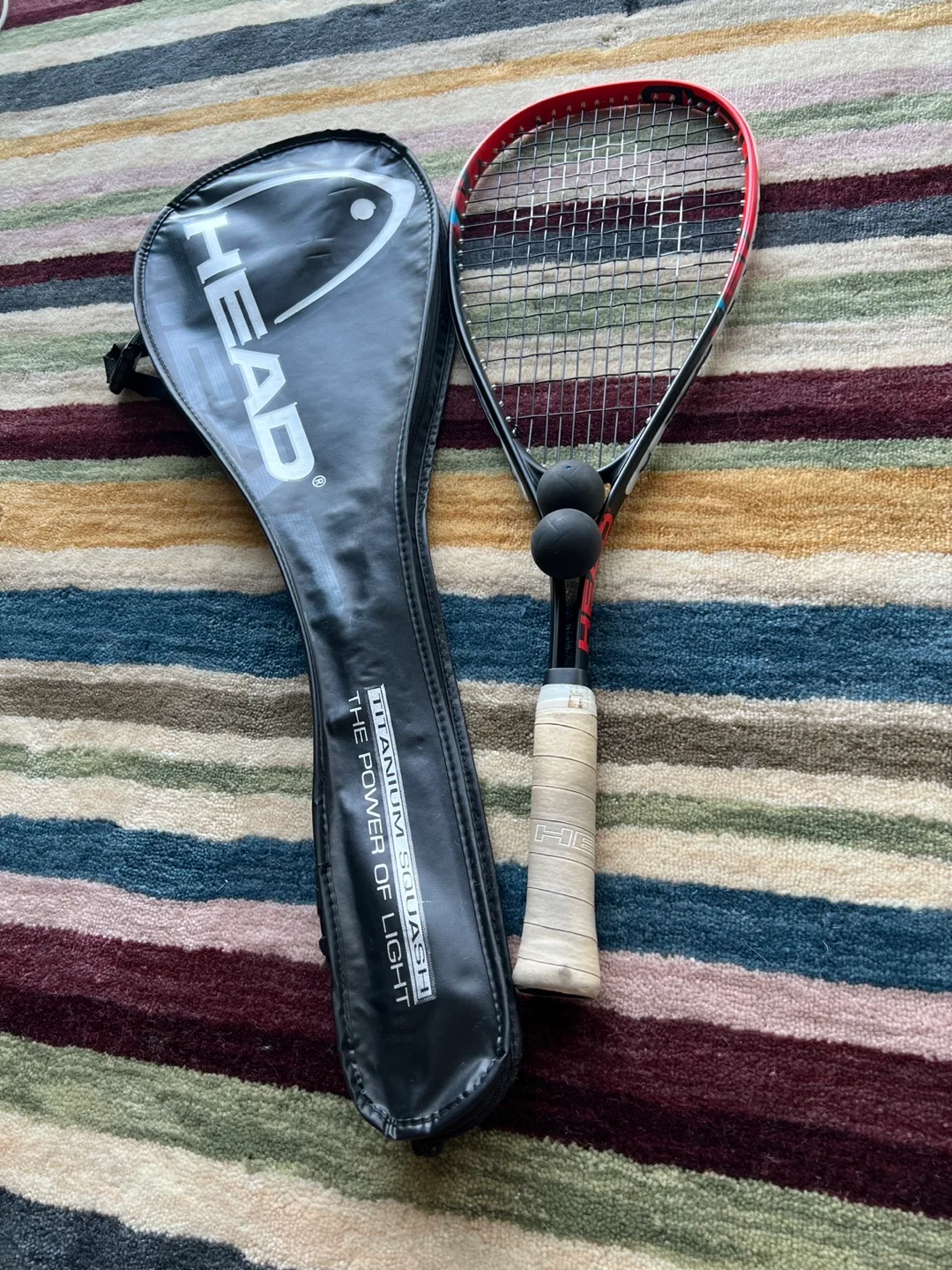 Head Titanium Squash Racquet with Case thumbnail
