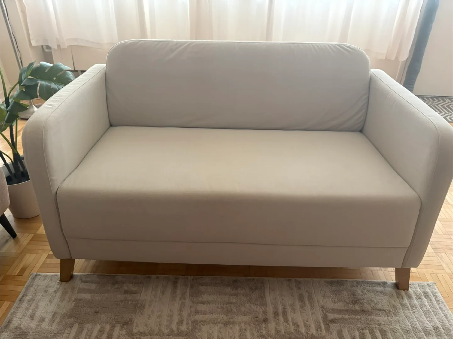 Loveseat Sofa - Beige Colour thumbnail