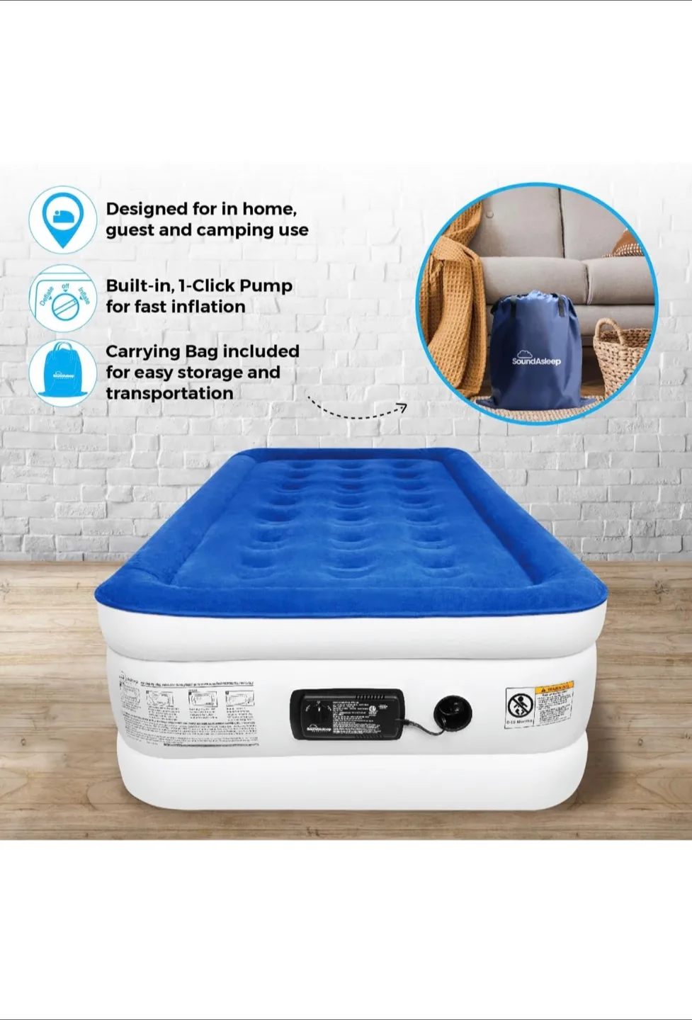 SoundAsleep Dream Series Air Mattress - Twin Size thumbnail
