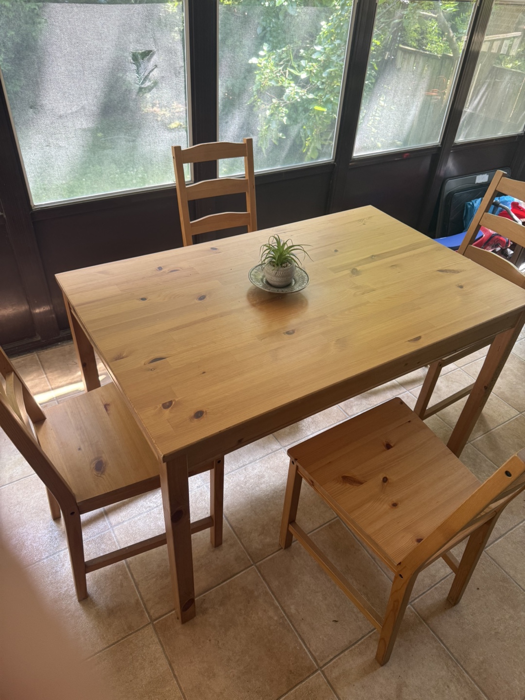 IKEA Dining Table and Chairs - photo 3
