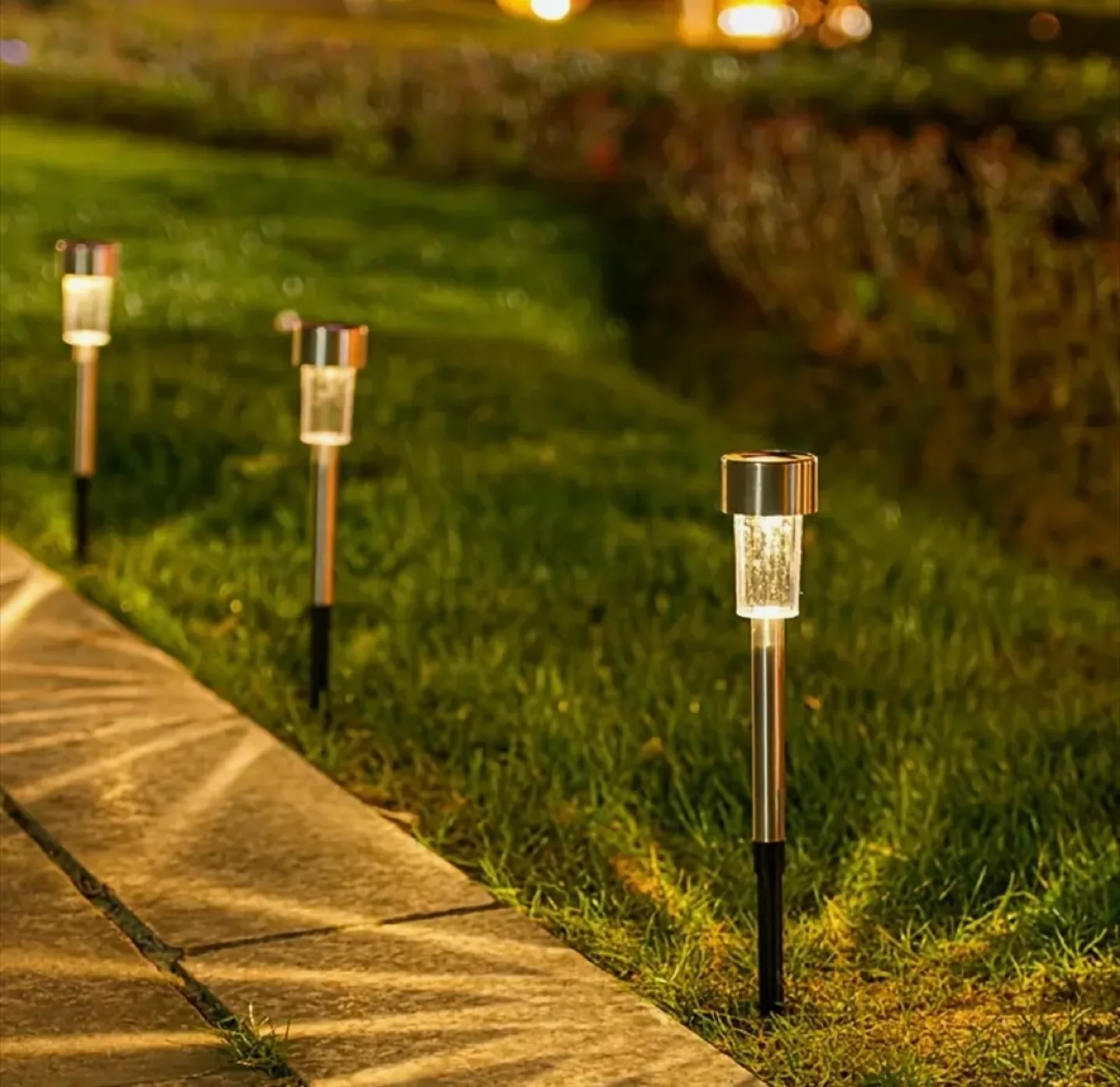 Solar powered pathway lights (10) thumbnail