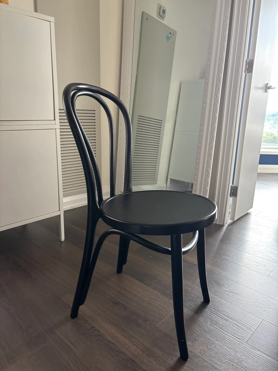 Thonet Style Plastic Chair - Black thumbnail