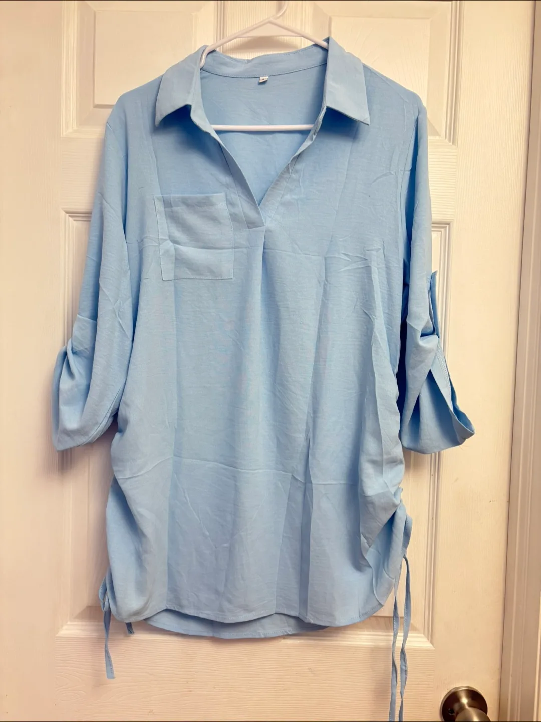 New Light Blue Blouse - Size L thumbnail