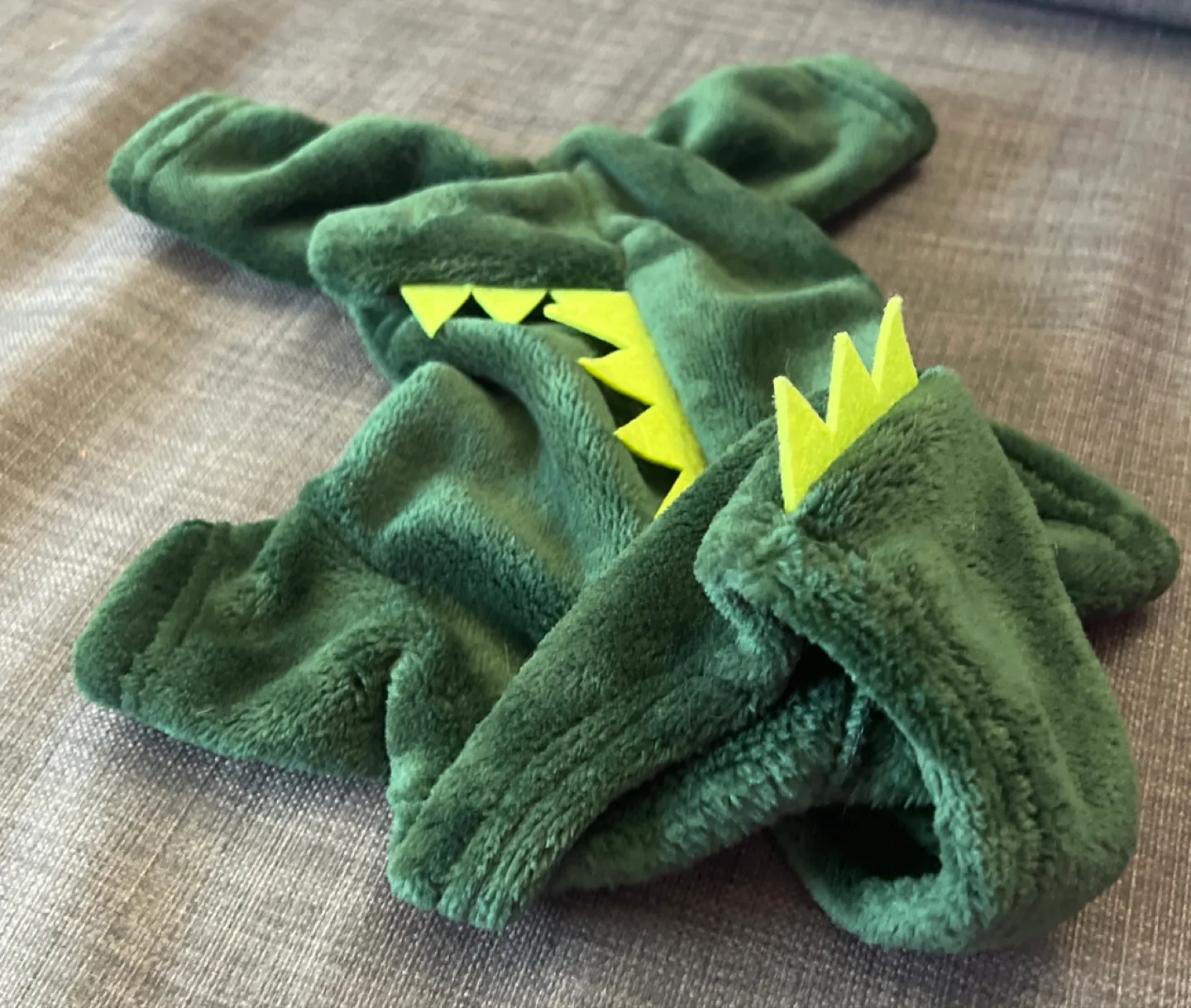 Green Dinosaur Costume  for a cat or dog thumbnail