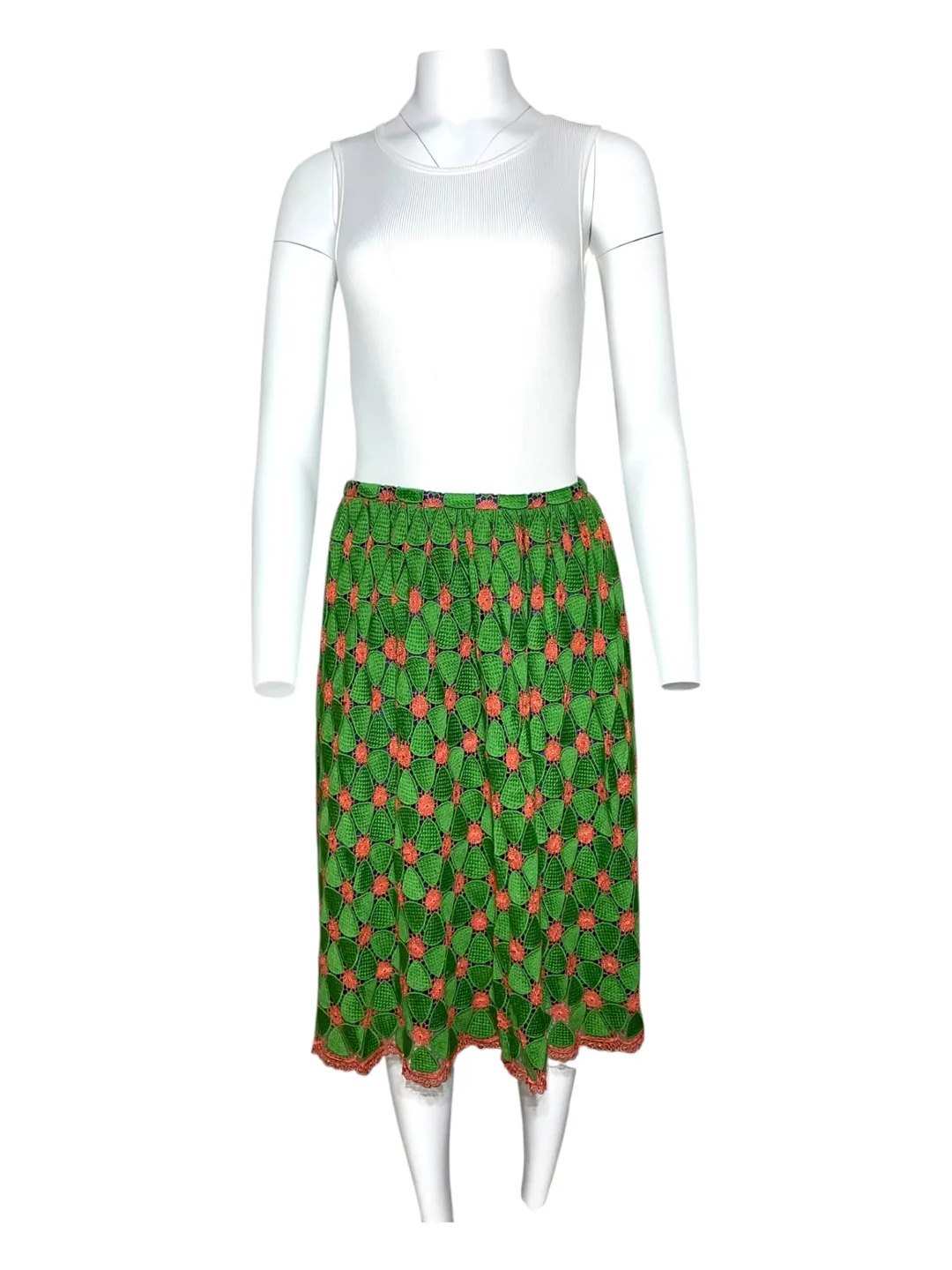 Comme des garçons green skirt thumbnail