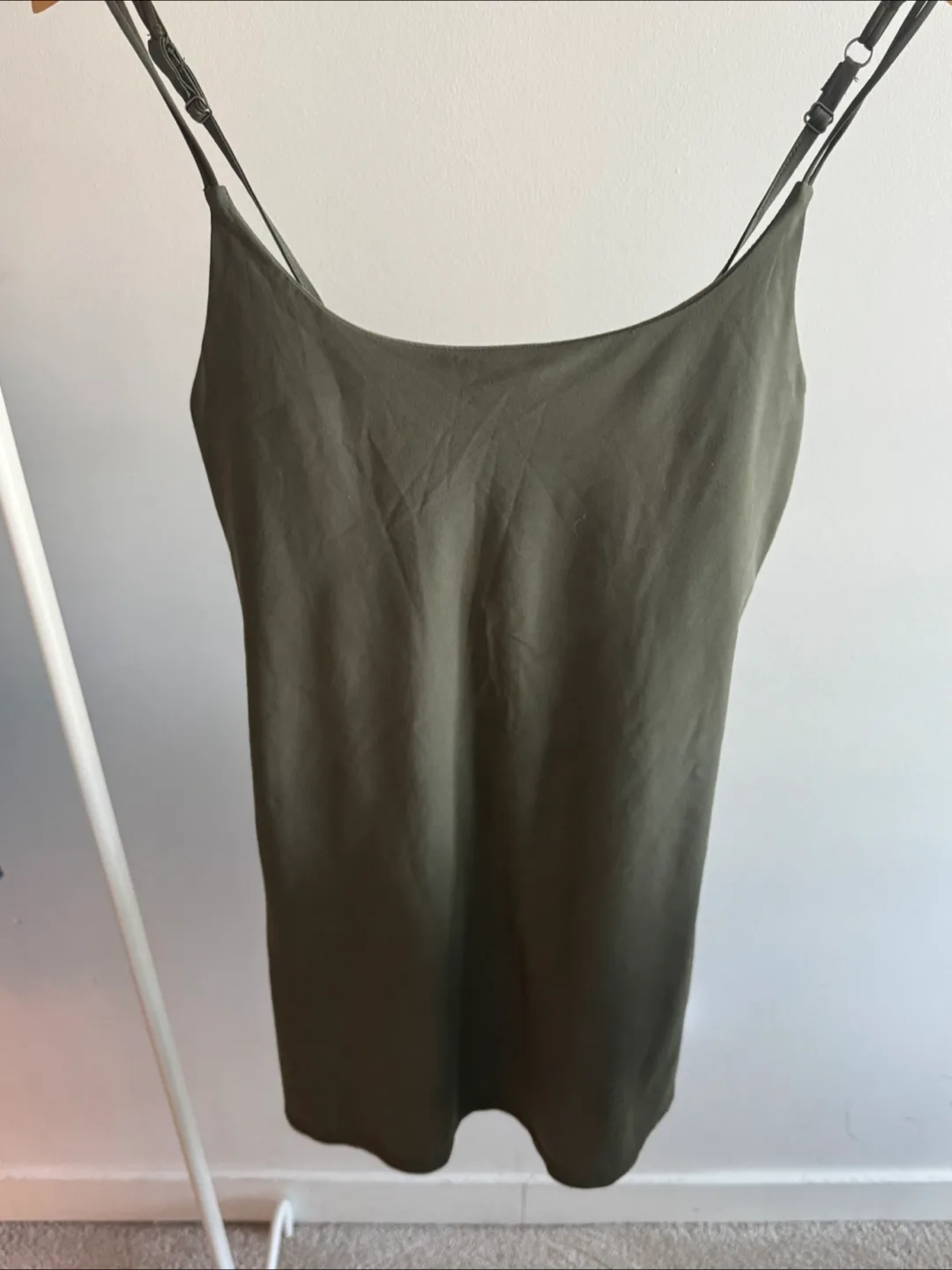 Abercrombie & Fitch Olive Green Dress - Size ST thumbnail