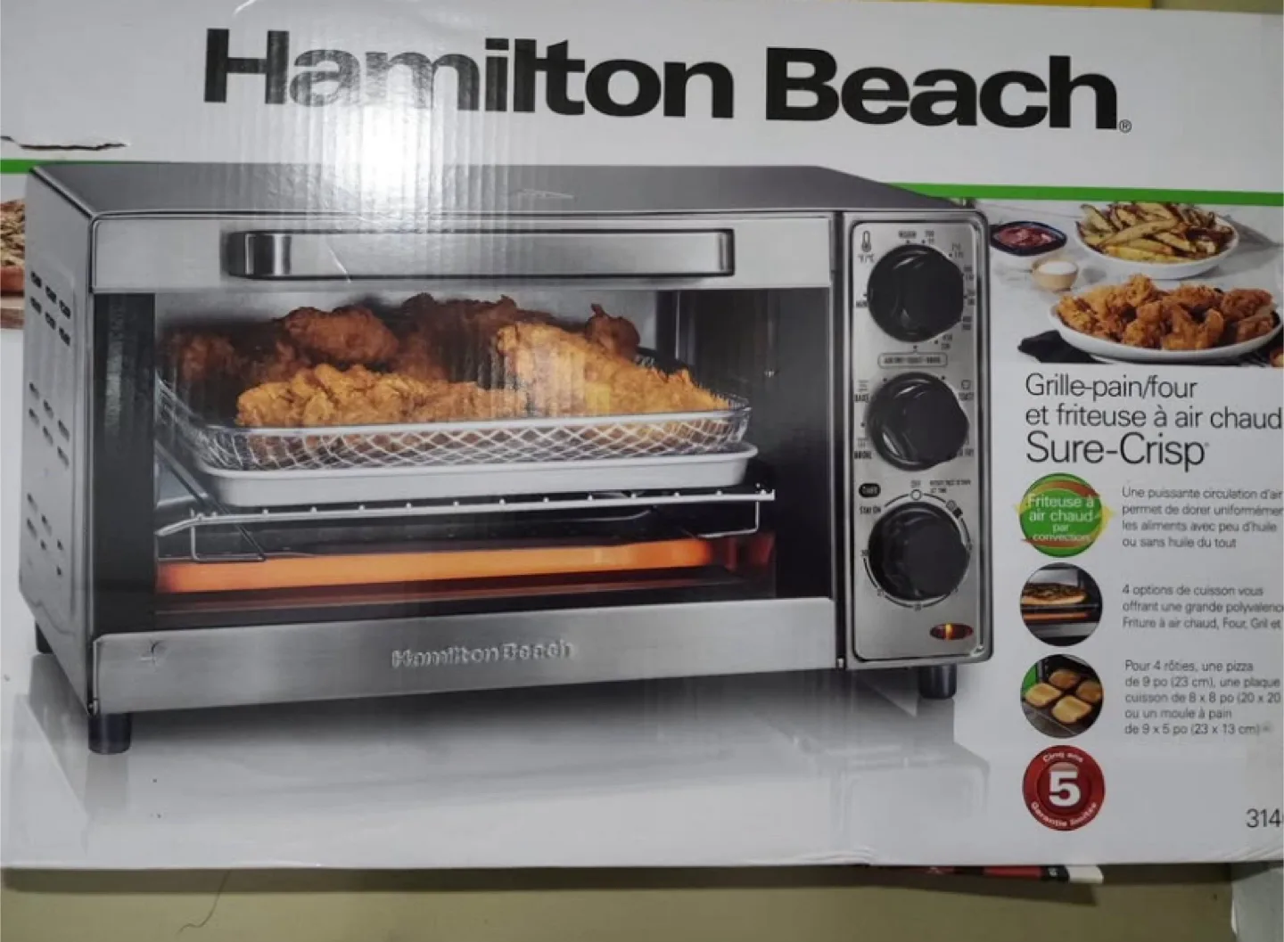 Hamilton Beach Air Fryer Oven (Like New) - $40- Brampton thumbnail