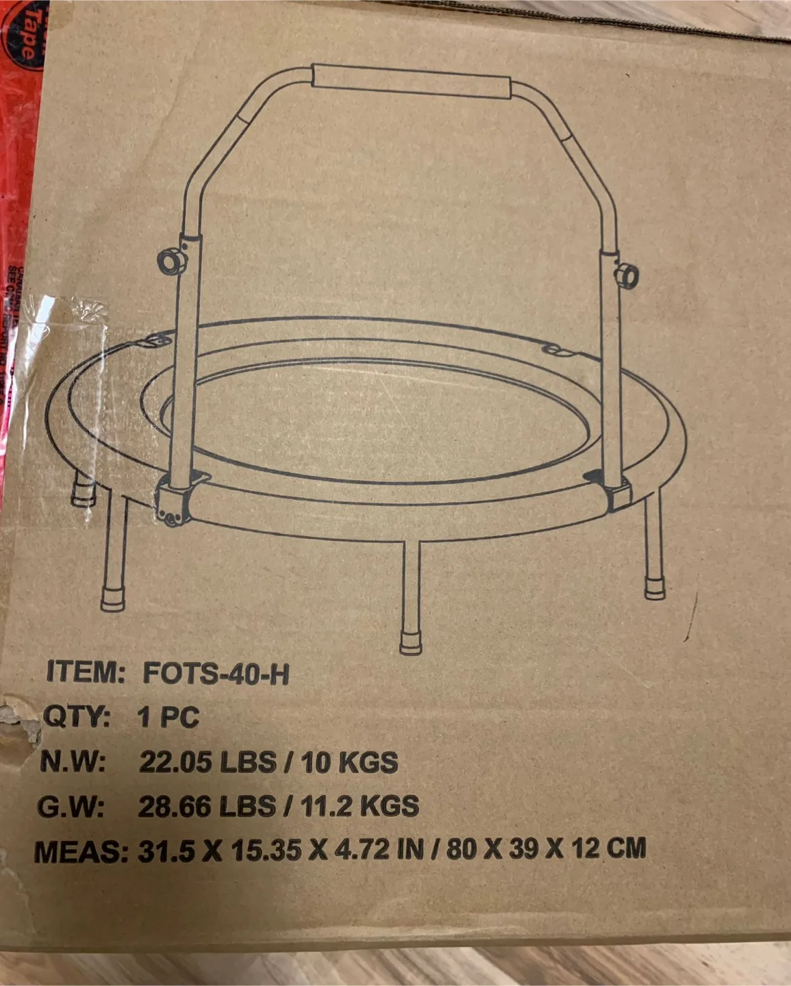 Lifeog Fitness Trampoline with Handle Bar image indicator(2)