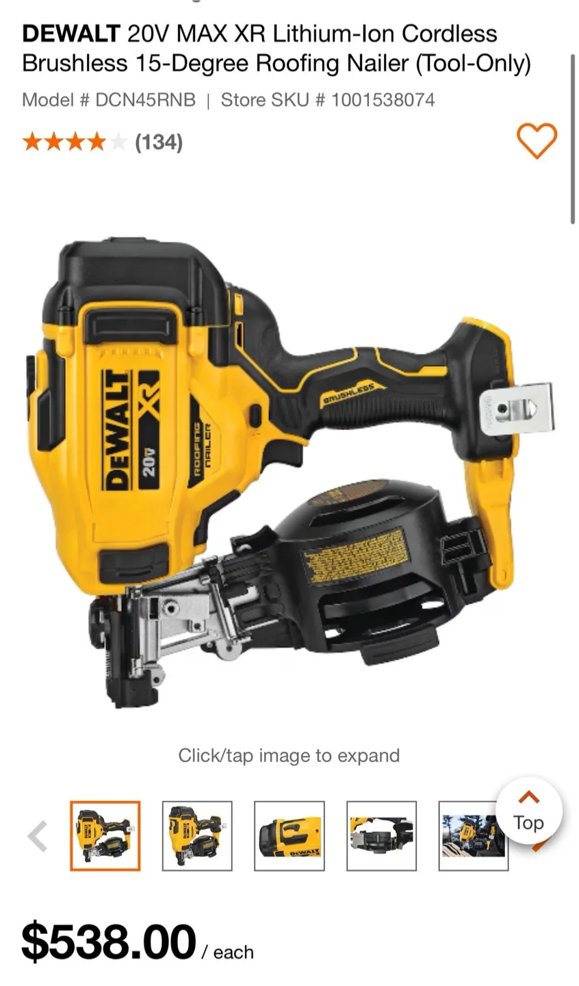 DeWalt Roofing Nailer (With Warranty) image indicator(4)