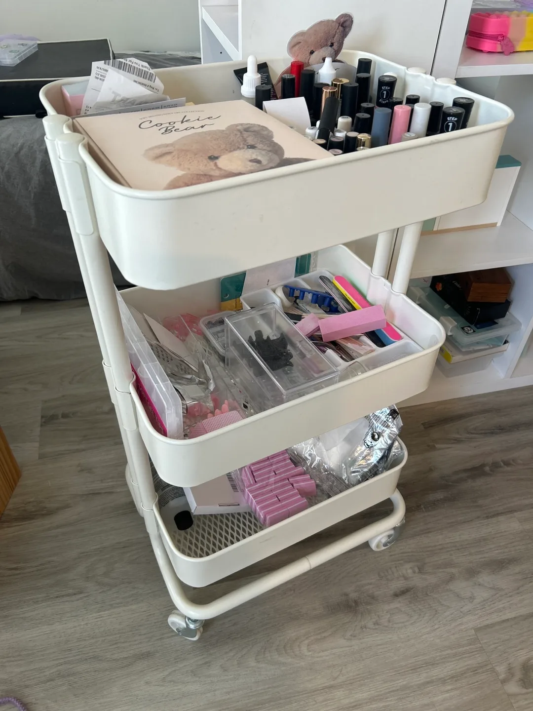 IKEA RÅSHULT White Utility Cart thumbnail