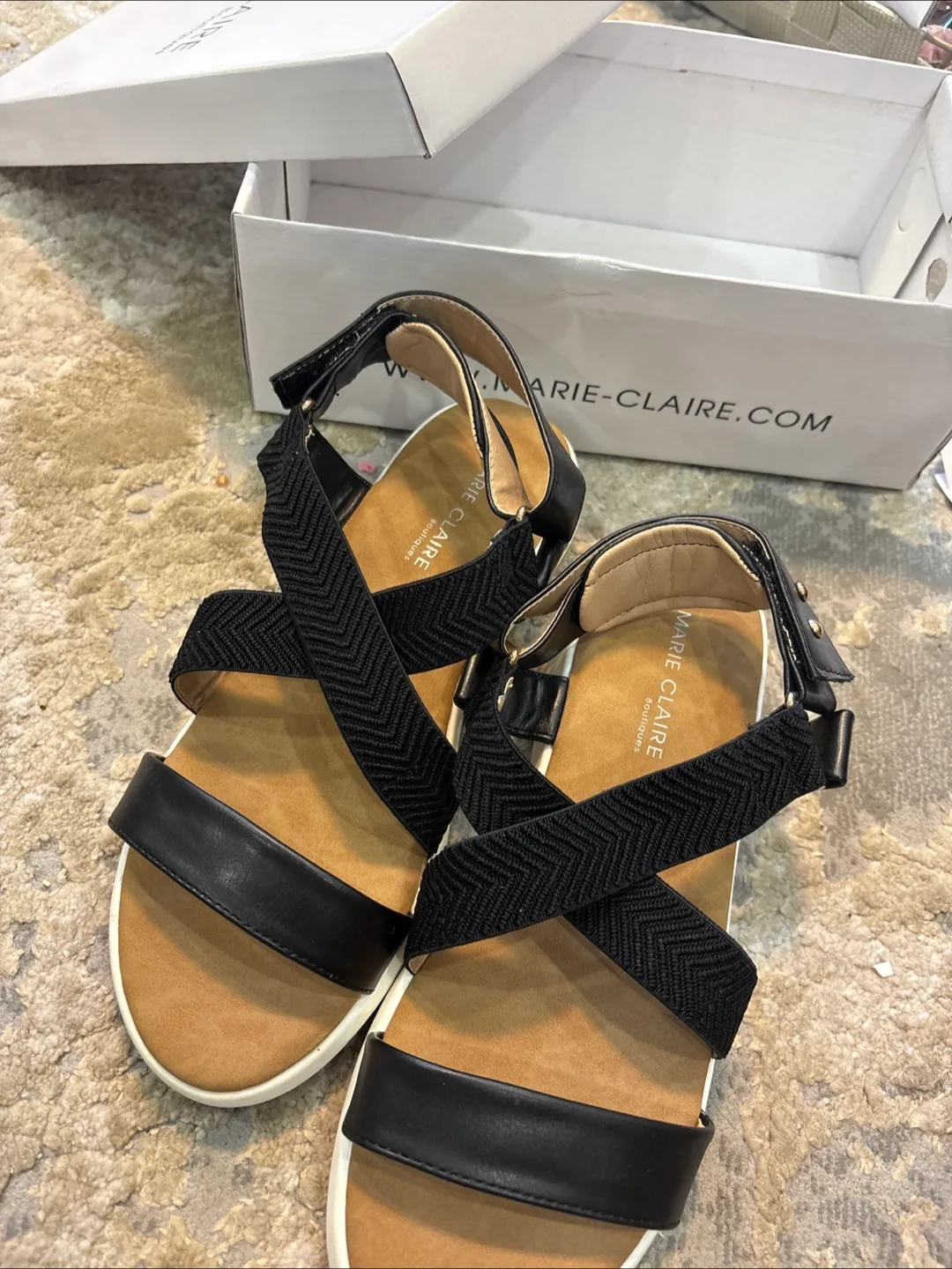 Marie Claire Boutique Sandals - Size 9 Black image indicator(2)