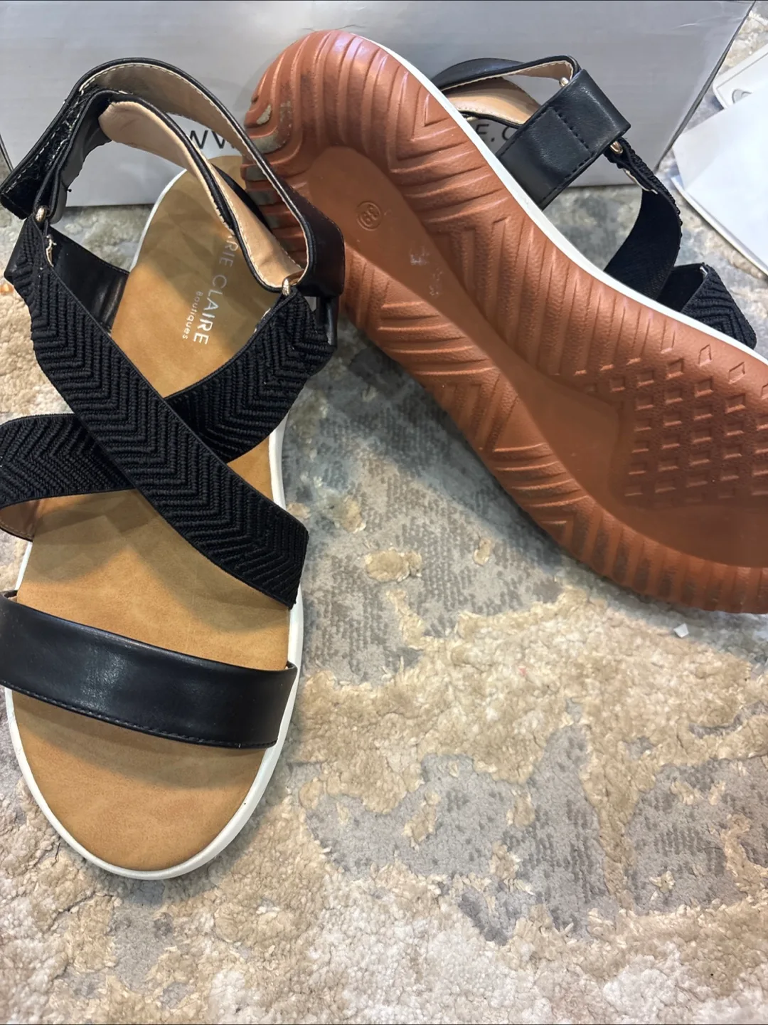 Marie Claire Boutique Sandals - Size 9 Black image indicator(3)