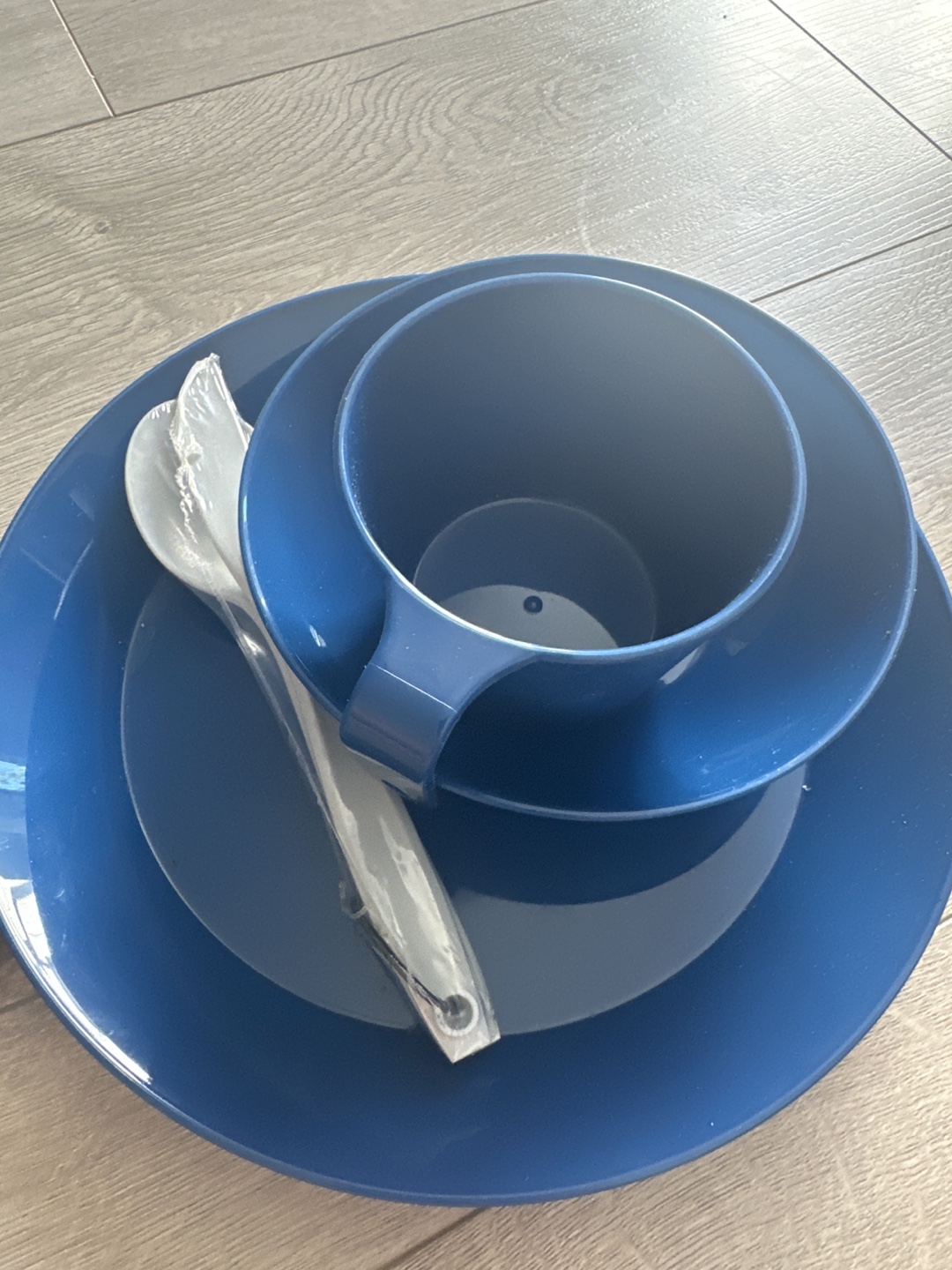 GSI Outdoors Blue Camping Tableware Set