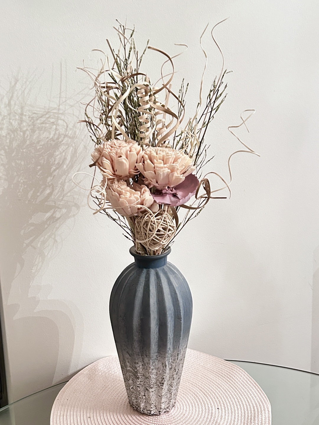 BLUE CERAMIC VASE