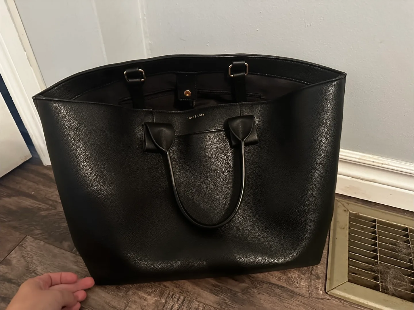 Love & Lore Black Tote Bag thumbnail