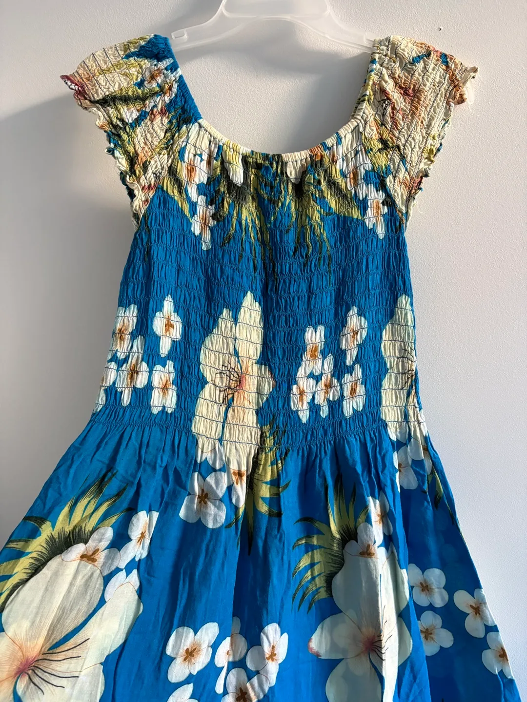 Beautiful Floral Smocked Sundress - Free Size thumbnail