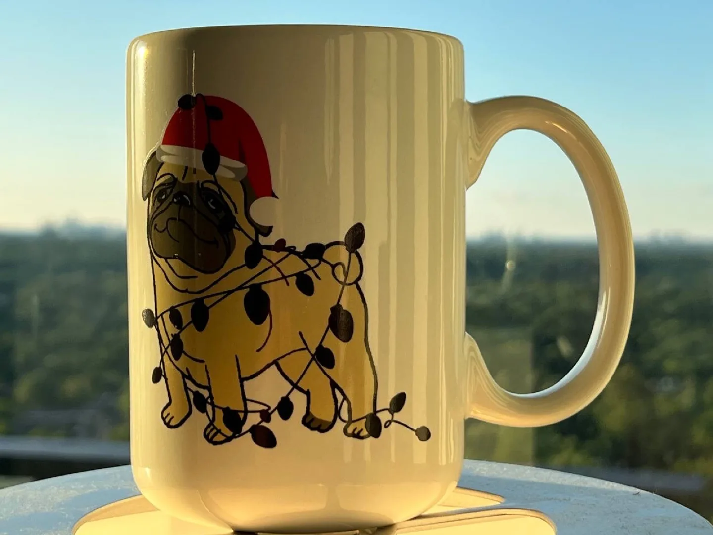 Pug Christmas Mug thumbnail