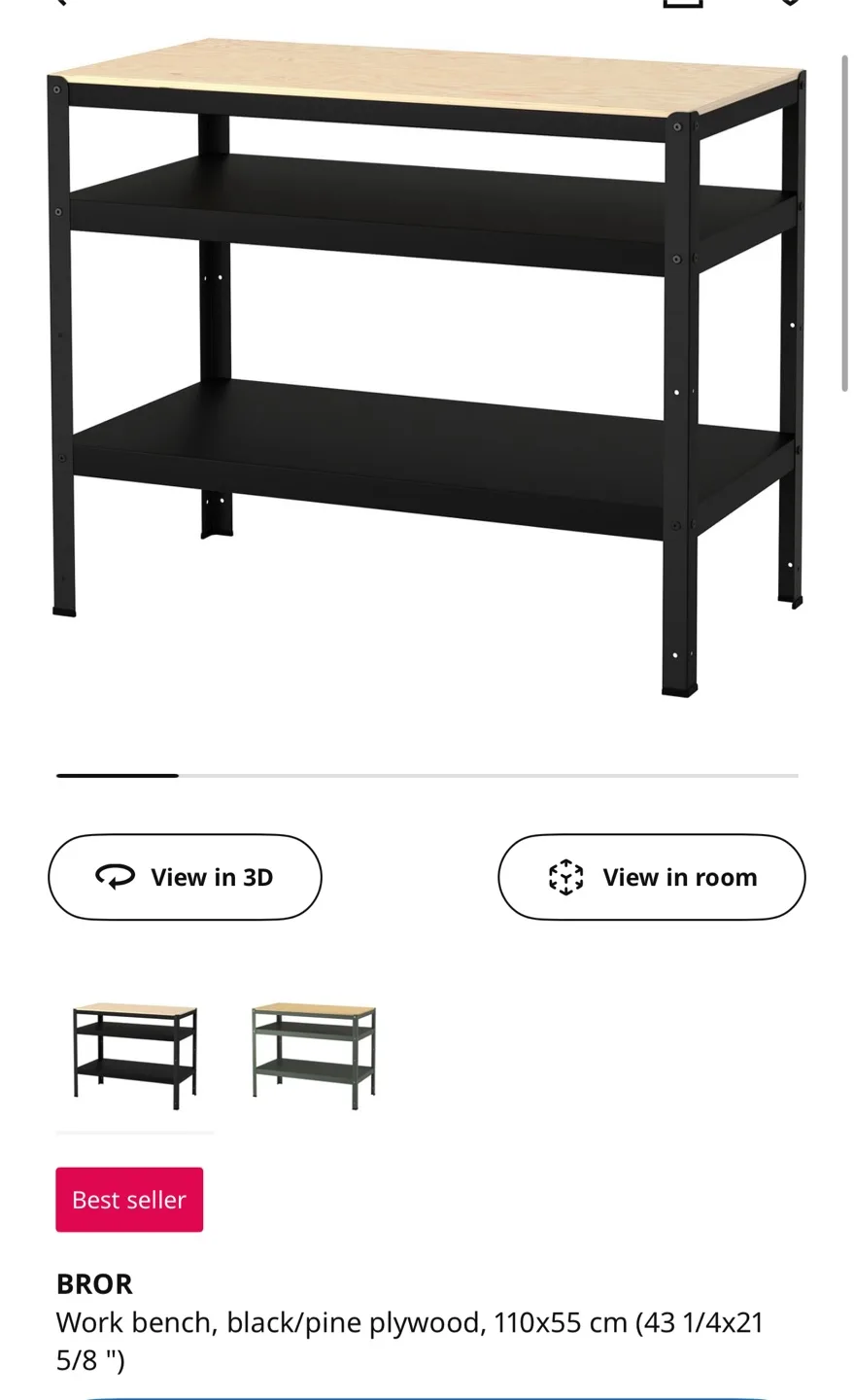 IKEA BROR - Work bench/Kitchen Island Use thumbnail
