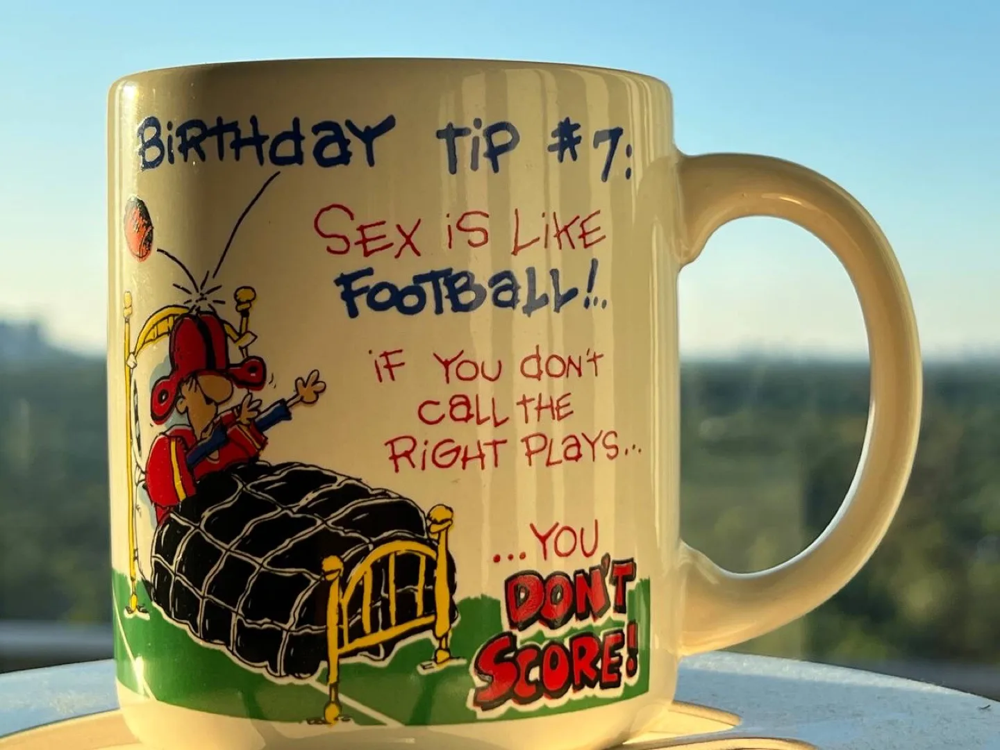 Novelty Football Mug thumbnail