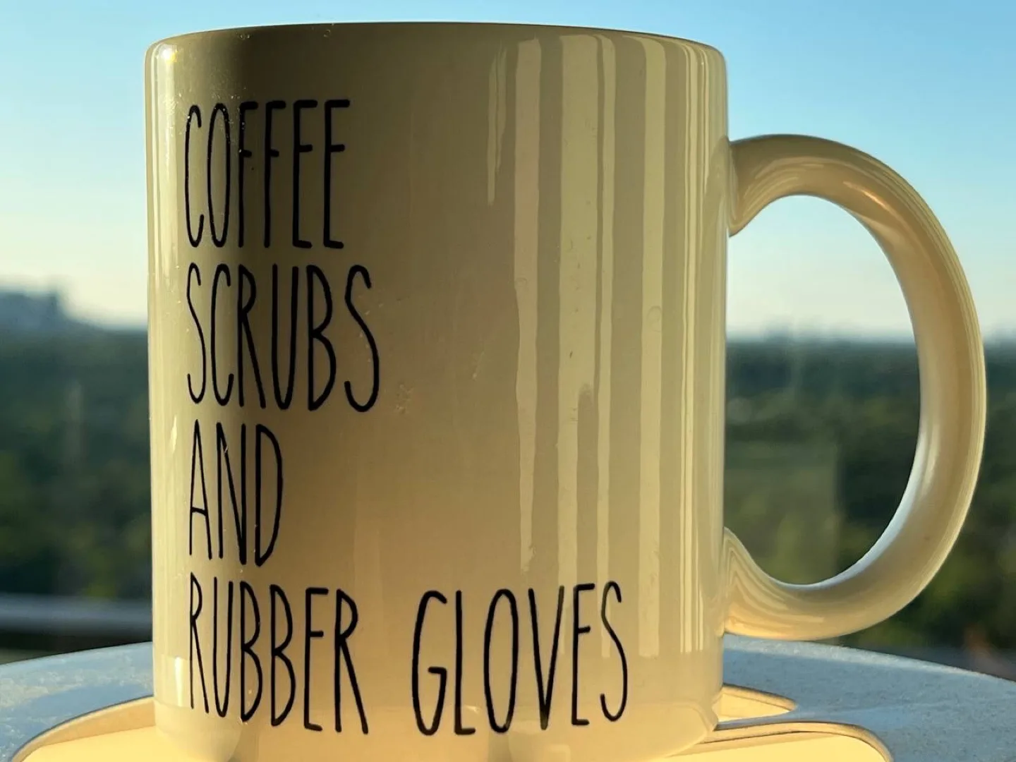 Coffee Scrubs & Rubber Gloves Mug thumbnail