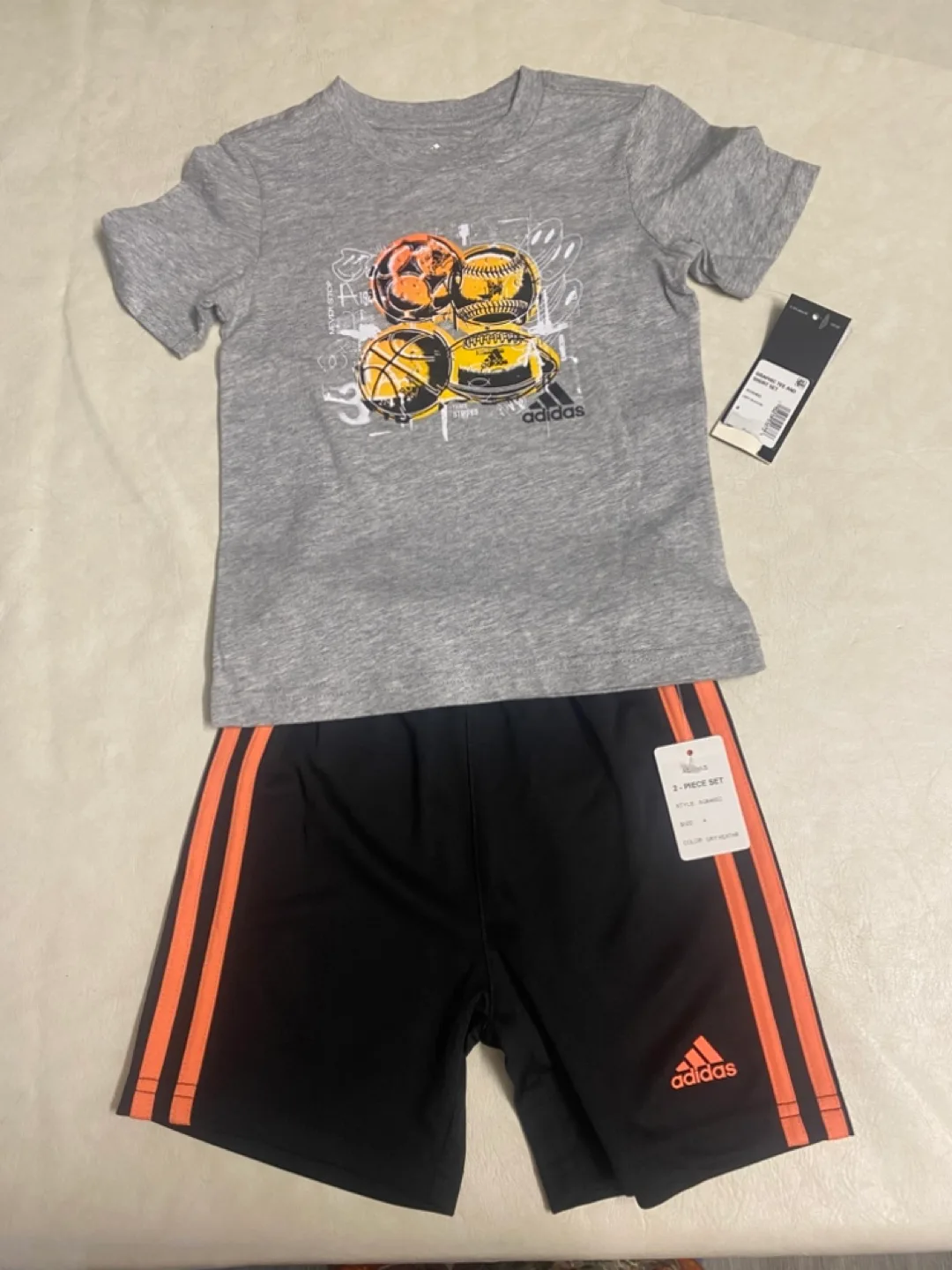New Adidas 2-Piece Set, Size 4 thumbnail