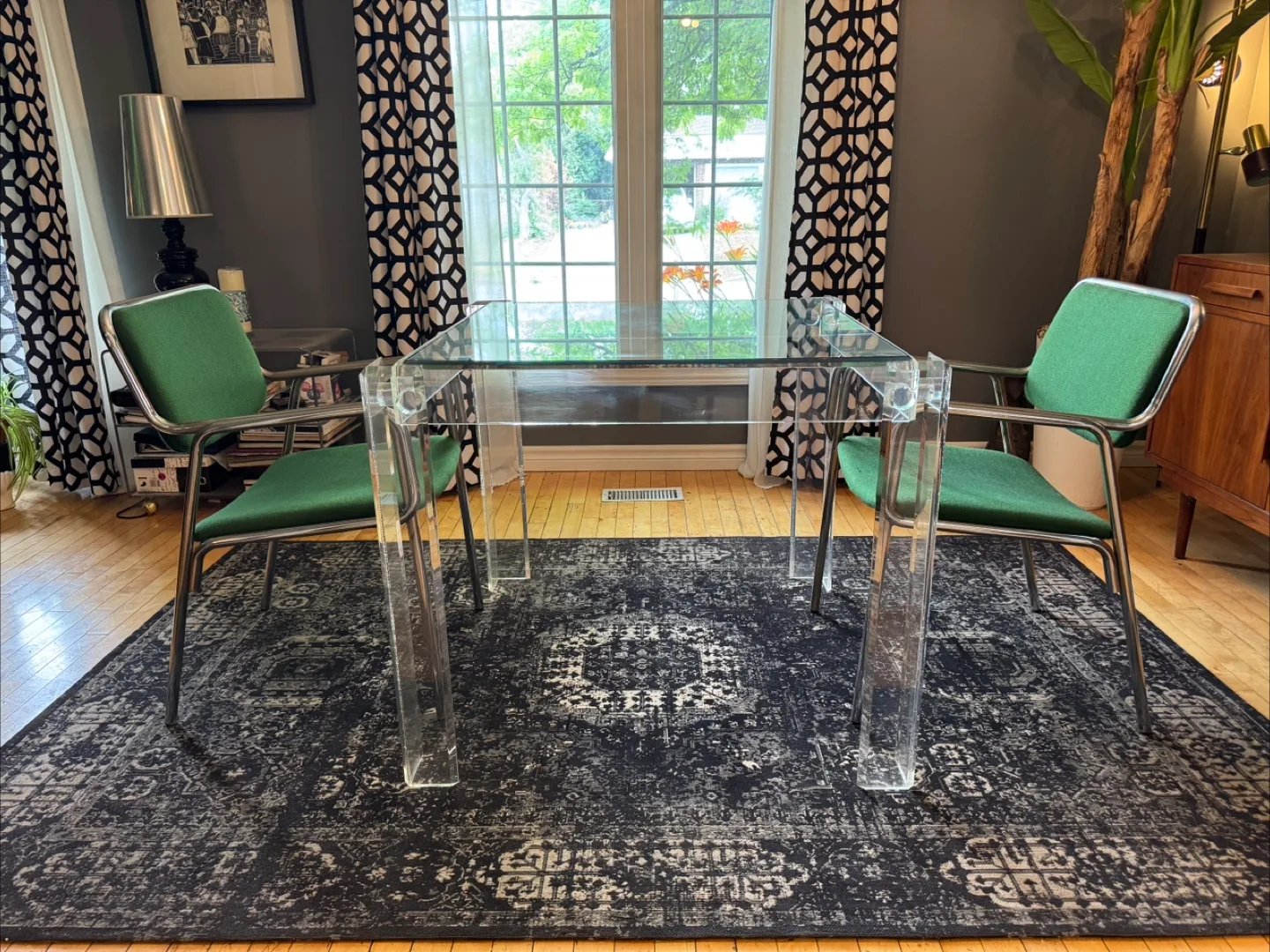 Pair of postmodern chrome armchairs by Global Furniture thumbnail